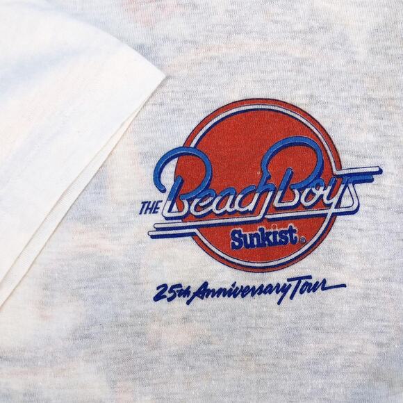 The Beach Boys 25th Anniversary Concert Tour tshirt 80s 1980s vintage - Picture 5 of 8